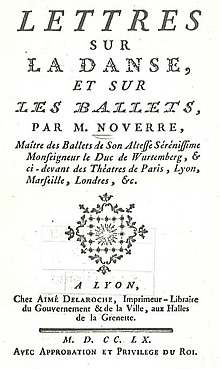 Lettres sur la danse et sur les Ballets (1760)