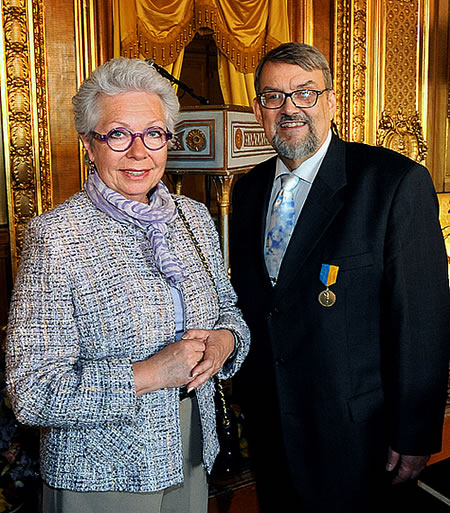 Prinsessan Christina Fru Magnuson och medaljör Anders Jörlén