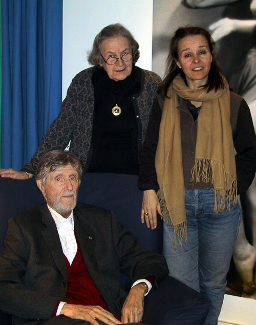 Prof. Häger med Kerstin Ardelius och Satu Mariia Harjanne